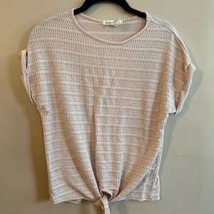 ‼️FINAL PRICE‼️ GUC Caution To The Wind Soft Pink Tie Tee